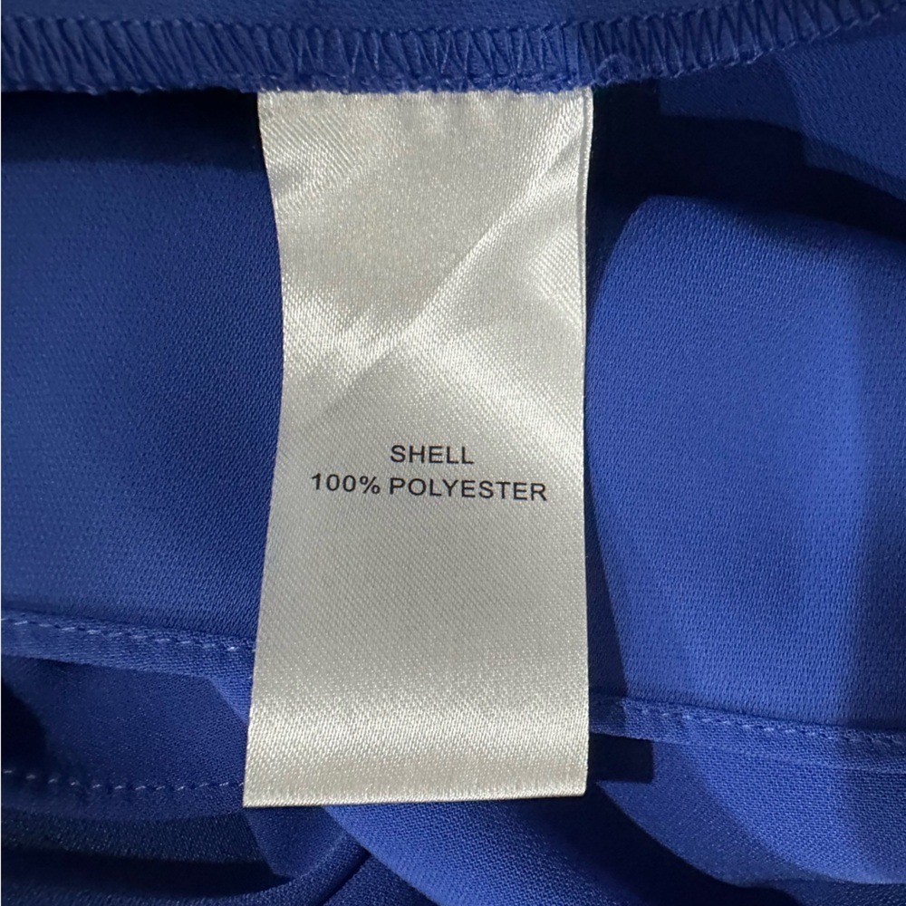 Anna Cate Blue Draped Shift Dress Small Resort Coastal Minimalist - Picture 8 of 8